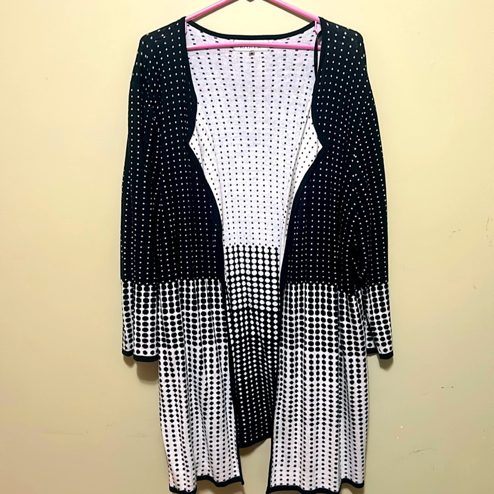 Kasper long sleeve open front cardigan